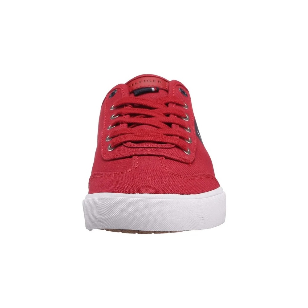Tommy Hilfiger Red Canvas Sneakers - Picture 4 of 8